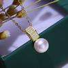 DIY Acessórios S925 Sterling Silver Moda Atmosférico Pérola Pingente Vazio Titular Colar Artesanal Pingente de Prata Suporte Material 8-12