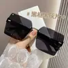 2025 Nuevas Gafas de Sol sin Marco Degradado de Dos Tonos de Alta Gama para Conducir Mujer Moda Tendencia Gafas de Sol de Celebridad de Internet Douyin