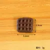 Modelo de Galleta Sándwich Artificial Oreo de PVC Llavero Colgante Creativo para Mochila Escolar Accesorios de Galleta Falsa