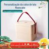 Bolo da Lua Embalagem Folha de Flandres Mid-Autumn Festival Caixa de Presente Praça Camada Dupla Meio Outono Bolo da Lua Caixa de Ferro