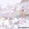 Lentejuelas Escama de Pez Redondas de Borde Redondeado de 8/15/25 mm Materiales Hechos a Mano DIY Vestido de Novia Vestido Ropa para Niños Lentejuelas