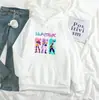 Sudadera con capucha huntrix Estampado de Anime Colorido Multicolor Corte Holgado Casual para Parejas Venta al por Mayor