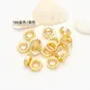 Cuentas Espaciadoras que Conservan el Color, Espaciadores de Cuentas con Forma de Flor, Accesorios para Joyería de Pulsera y Collar DIY de Oro de 14K, Cuentas Sueltas, Accesorios al por Mayor