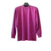 Ropa de Otoño de Algodón Puro para Mujeres de Mediana Edad y Mayores Ropa de Algodón de Otoño para Mujeres Tops Básicos de Otoño e Invierno Cuello Redondo