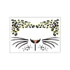 Pegatinas de Tatuaje Falsas con Estampado de Guepardo Nuevo Estilo Transfronterizo Lámina Dorada Estilo Europeo y Americano Decoración Facial para Fiesta Pegatinas Metálicas