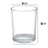 Copo de Vidro para Vela Tealight de Aromaterapia Transparente Fosco Kit de Material Artesanal DIY Lâmpada de Manteiga Copo Vazio para Exibição