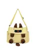 Lindo bolso de hombro de gato siamés, bolso cruzado versátil estilo japonés para chica dulce, estudiante universitaria, para clase, viajes y uso diario, mochila de gran capacidad