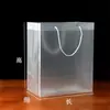 Bolsa de Tote de PP Esmerilado, Bolsa de Regalo Navideño, Bolsa de Tote Transparente de Plástico PVC, Bolsa de Regalo para Maquillaje y Artículos de Tocador, Recuerdo de Boda