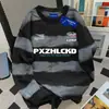 Camiseta de Manga Larga con Estampado de Letras Versátil Tie-Dye Americano para Mujer en Otoño Casual Perezoso Algodón Grueso Top Vintage