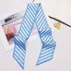 Bufanda Larga Estampada Elegante Roja de Doble Capa Cinta para el Cabello Bufanda Estilo Coreano para Mujer Cinta Decorativa Bufanda para Traje Versátil