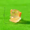 Novo produto transfronteiriço: figura de dragão hexagonal, luminosa e rechonchuda, miniatura fofa, acessórios de decoração DIY, ornamentos de resina para paisagem em miniatura