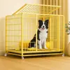 Canil de Comércio Exterior Transfronteiriço, Adequado para Todas as Estações, Removível e Lavável, Gaiola para Cachorros de Quatro Estações para Cães Pequenos com Área de Banheiro Separada para Animais de Estimação