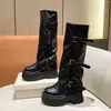 Botas de Caballero Picante con Suela Gruesa para Aumentar Altura Ropa Exterior Moda Francesa Versátiles para Personas Bajas Tacones Súper Altos Botas de Pantalón Nuevo Estilo 2026