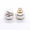 Ventas Directas de Fábrica de Botones de Perla de Imitación de Gama Alta, Botones Decorativos con Vástago de Aleación, Botones para Camisa, Botones Decorativos para Suéter