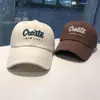 Gorra para mujer primavera y verano versátil moda letra grande Crear gorra de béisbol juvenil para hombre y mujer Gorra con visera a prueba de sol urbana