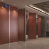 Panel de Madera Chapa para Salón de Banquetes de Hotel Escolar Pared Divisoria Móvil Pantalla Plegable Móvil Insonorizada Sin Riel en el Suelo