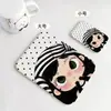 Espejo de Maquillaje Portátil de Escritorio para Niñas, Nuevo Espejo de Maquillaje Plegable Lindo para el Dormitorio de Estudiantes