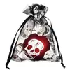 Bolsa de fio bronzeador de Halloween transfronteiriça da Amazon, rede de aranha, bolsa transparente para embalagem de doces e presentes