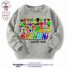 Suéter infantil 2024 novo Sprunki jogo de música roupa periférica gola redonda algodão e veludo top roupa infantil