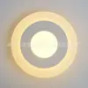 Lámpara de pared acrílica LED lámpara de noche de dormitorio sala de estar pasillo pasillo Lámpara redonda LED iluminación una generación de pelo