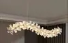 Sala de estar de estilo europeo, dormitorio, comedor, candelabro LED de cristal francés inteligente, iluminación de lujo ligero y elegante para hotel, villa y vestíbulo