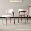Desmontaje y Montaje de Tejidos Transfronterizo Estilo Minimalista Moderno Mid-Century Minimalista Italiano Mesa de Comedor Sillas Taburetes con Respaldo Sillas de Comedor para el Hogar