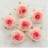 Cabezas de Flores de Rosa Artificiales, Flores de Seda para Decoración de Bodas, Flores de Tela Hechas a Mano para DIY, Flores Artificiales, Flores Falsas