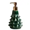 Botella de Loción Cerámica con Tema de Árbol de Navidad Botella de Loción Cerámica Popular Transfronteriza Botella para Gel de Manos de Baño Se Puede Personalizar