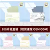 Papel Absorvente de Oleosidade Facial 100 Peças Portátil Extraível Papel Absorvente de Óleo Papel Absorvente Facial Feminino Cosmético Trabalhador de Cosméticos