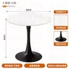 Juego de Mesa y Sillas de Restaurante Occidental Minimalista Italiano, Mesa Cuadrada de 60 cm para Bar Casual Moderno Coreano, Silla de Comedor de Moda para Cafetería