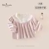Nova coleção de outono para bebês e crianças pequenas, roupas femininas Classe A: camisa de boneca respirável e versátil para bebês meninas, camisa macia, confortável e versátil