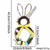 Decoración de fiesta de Pascua, anillo de ratán colgante, huevo, conejo, corona artificial, casa de vacaciones, patio, puerta de ratán colgante