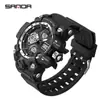 Sanda Doble Pantalla Reloj de Moda para Estudiante Deporte al Aire Libre Multifuncional Electrónico para Hombre y Mujer Resistente al Agua Luminoso