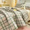 2026 Novo Modelo Capoc Estampado Capa de Cama Peça Única Capa de Cama Conjunto de Três Peças