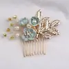Conjunto de Noiva Pente de Cabelo Grampo de Cabelo Grampo em U Ferramenta de Penteado Flor de Strass Adorno de Cabeça de Noiva Acessórios de Cabelo Europeus e Americanos