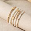 Pulseira Empilhada da Moda Nova Transfronteiriça Europeia e Americana, Conjunto de Pulseiras Cruz Estrela Pérola Imitação com Senso de Design Ins