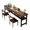 Mesa Larga Banco de Trabajo Escritorio Doble Mesa de Estudio en Casa para Estudiantes Mesa Estrecha para Dormitorio Mesa Rectangular para Computadora Escritorio de Oficina