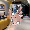 Funda Transparente Simple de Estrellas Negras y Blancas Tres Estrellas para Teléfono Adecuada para S22Ultra Funda Fina Suave Cubierta Protectora Venta al por Mayor