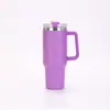 Nueva Taza para Coche de Primera Generación de 40 oz, Termo de Acero Inoxidable 304 de Gran Capacidad con Asa para Viajes, Taza para Hielo