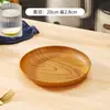 Bandeja de plástico con veta de madera, cenicero, bandeja para tazas de té para el hogar, bandeja rectangular gruesa para servir de restaurante