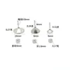 Ventas directas de fábrica: Base de Arete de Acero Inoxidable Puntiaguda Cónica Estilo Fresco, Accesorios para Joyería DIY, Diversas Especificaciones de Componentes para Aretes