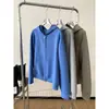 Otoño 2026 380g Peso Alto Doble Cremallera Chaqueta de Malla para Mujer Primavera y Otoño Holgada Casual Cárdigan con Capucha