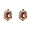 Pendientes Geométricos de Metal con Pétalos de Perla Estilo Retro Francés para Mujer, Joyería para Orejas Elegante de Moda Versátil de Gama Alta Super Brillante al por Mayor