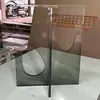 Pata de Mesa Transparente de Acrílico con Gradiente Negro Soporte Curvo Mesa de Café Isla Soporte Pata de Mesa Pie de Mesa