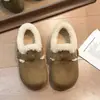 Nuevos Zapatos de Mujer Mocasines con Plus de Terciopelo Cálidos y Versátiles 2026 Zapatos Casuales Zapatos de Algodón para Mujer Peludos Casuales Invierno Francés