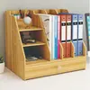 Estante para Archivos A4 Estante para Archivos de Escritorio Estante para Datos con Múltiples Compartimentos Estante de Archivos de Madera de Varias Capas Soportes Venta al por Mayor de Fábrica