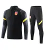 Traje de entrenamiento de fútbol con jersey de equipo chino para otoño e invierno, traje deportivo tipo jersey con media cremallera para hombre, traje deportivo de competición