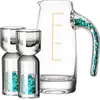 Dispensador de Licor de Cristal de Lujo de Gama Alta, Vasos Pequeños para Licor, Juego de Vasos de Chupito, Caja de Regalo para Uso en Casa