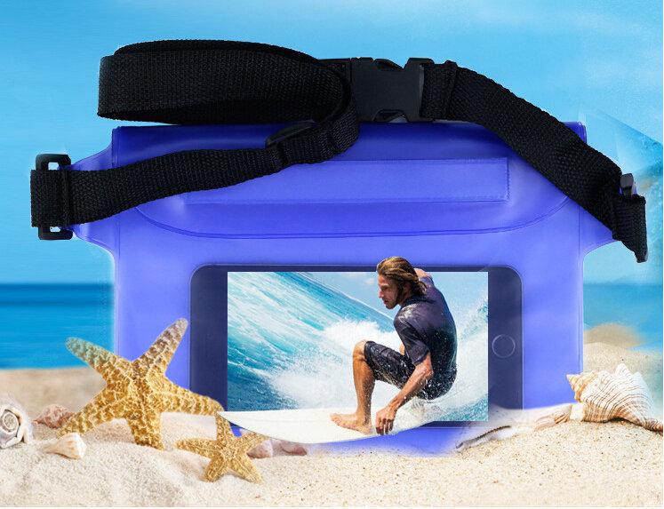 商品详情图_跨境户外手机漂流沙滩手机防水袋密封可触屏透明PV