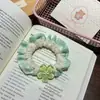 Scrunchie retrô com estampa de leopardo cor de café para outono, estilo coreano, moderno, versátil, elástico durável para rabos de cavalo e acessórios de cabelo